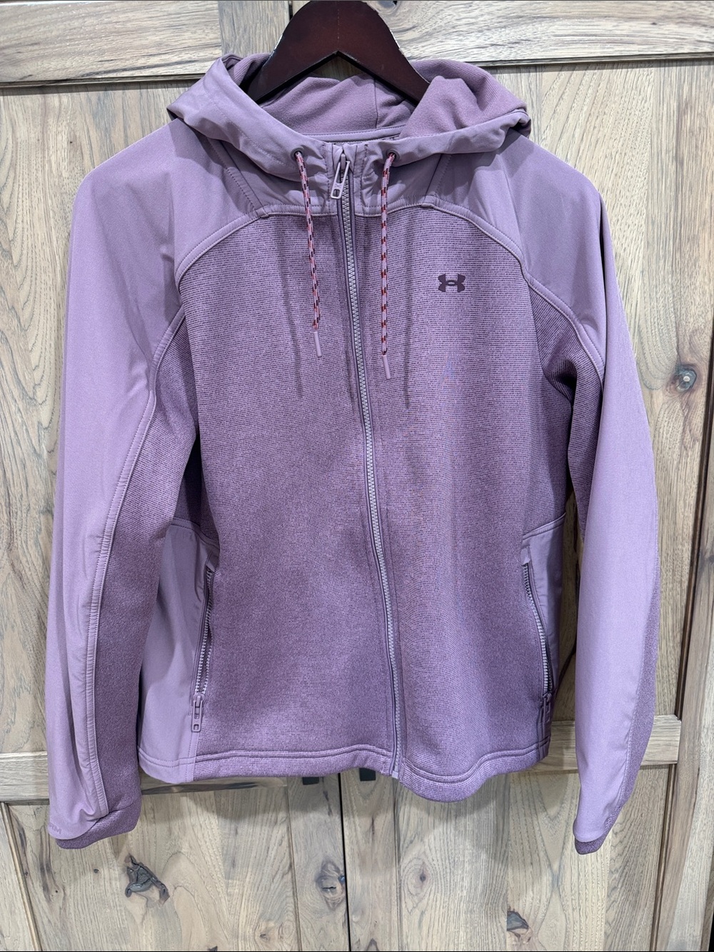 Under Armour Women's Lavender Full-Zip Hooded Utility Jacket